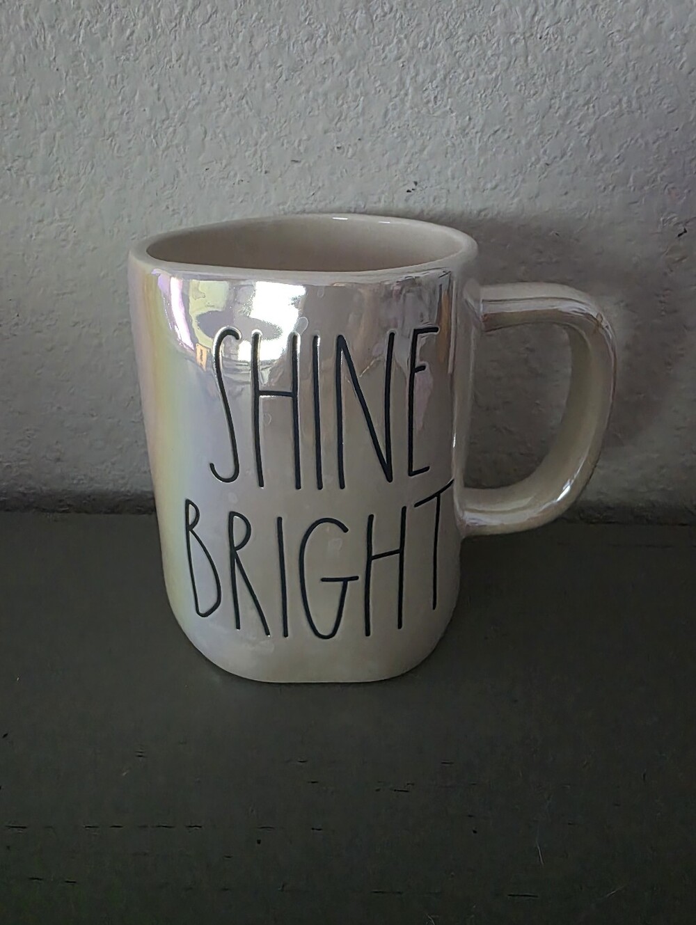 Rae Dunn "Shine Bright" Iridescent Artisan Collection Mug